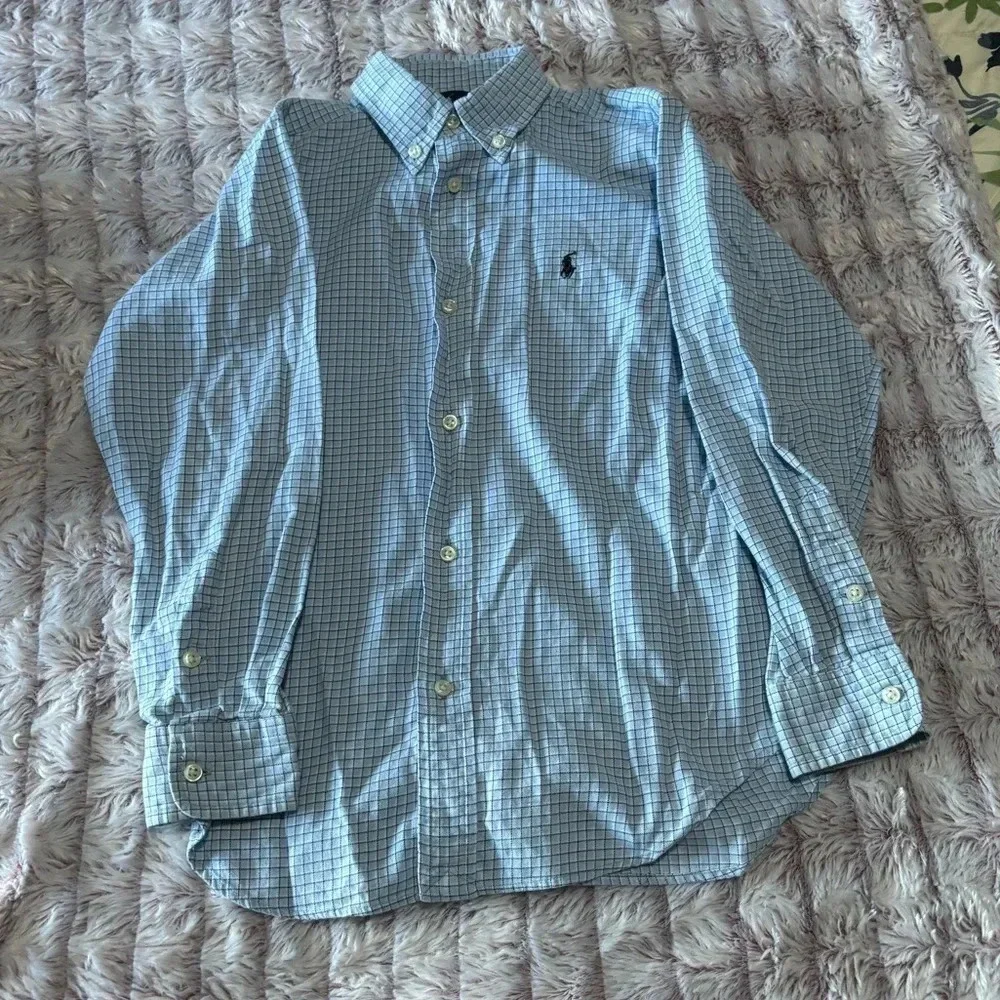 Ralph Lauren Boys Button Up Shirt Size: 7 with E-land vest 6X/7